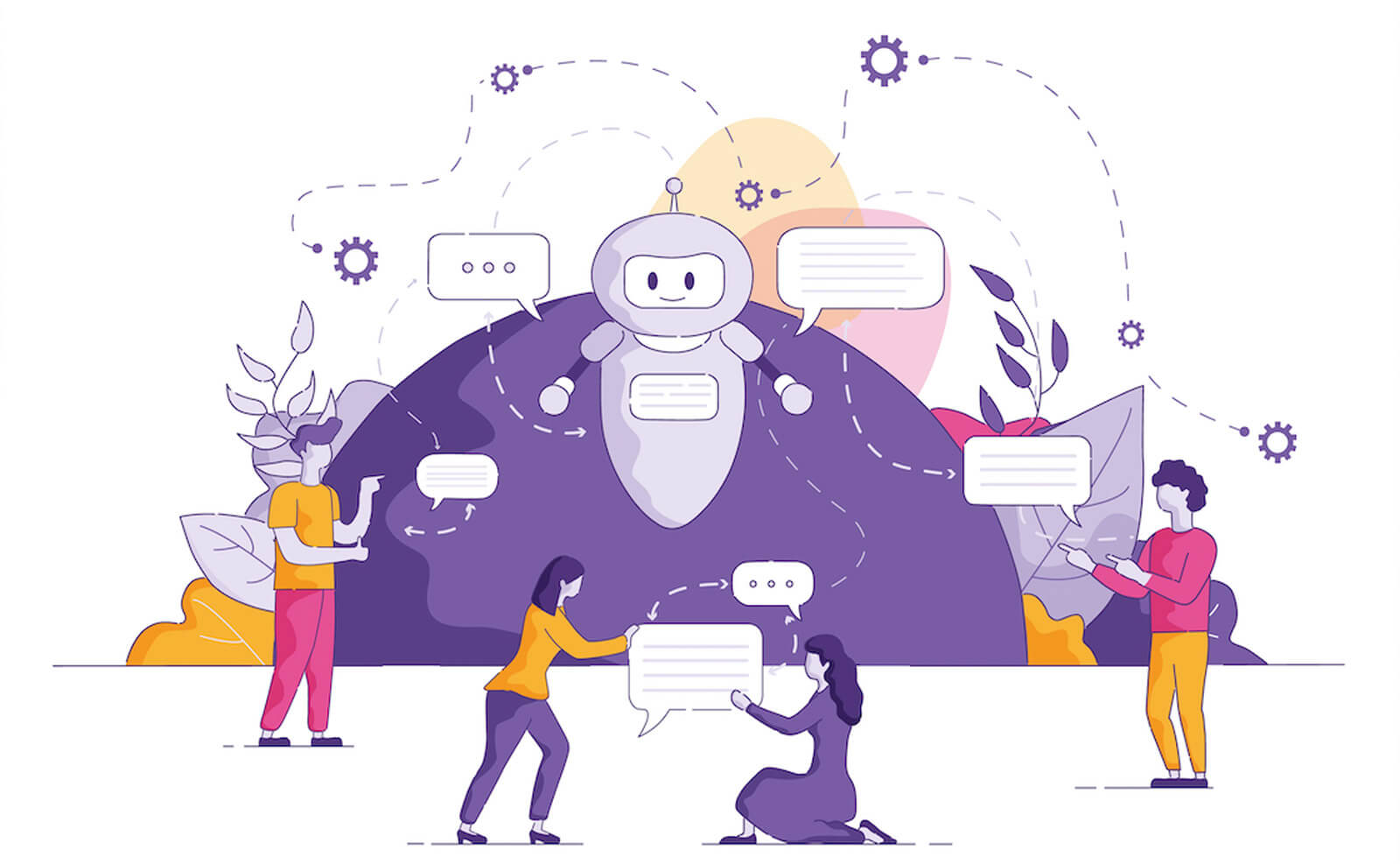 Chatbot Marketing illustration