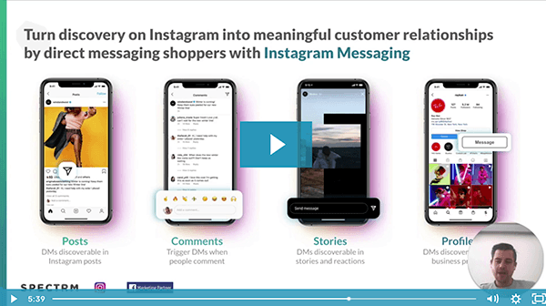 instagram messaging spectrm academy video lesson thumbnail