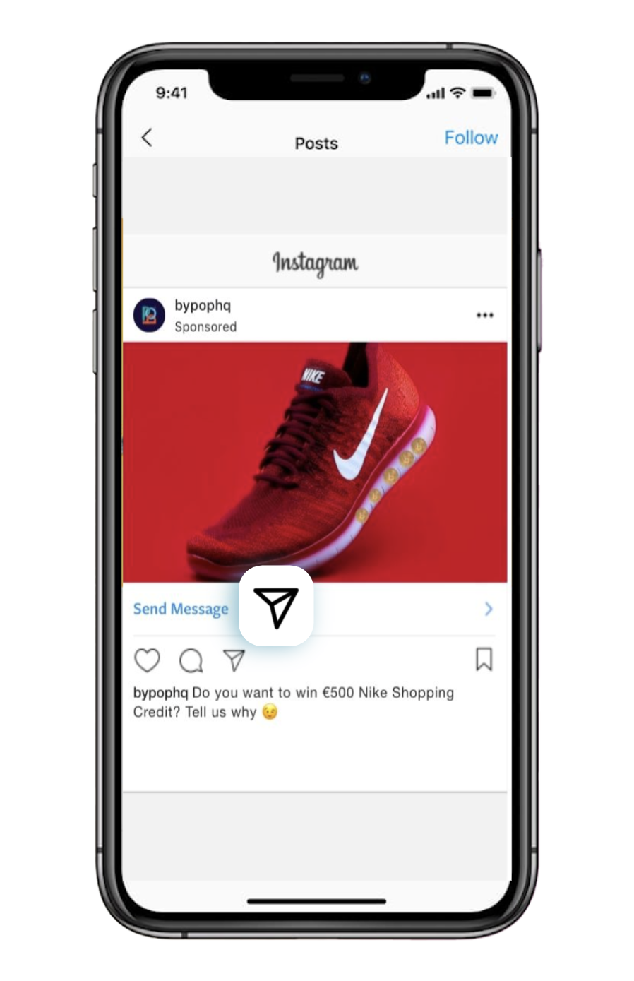 grow your audience on instagram paid entry point click to messenger ad