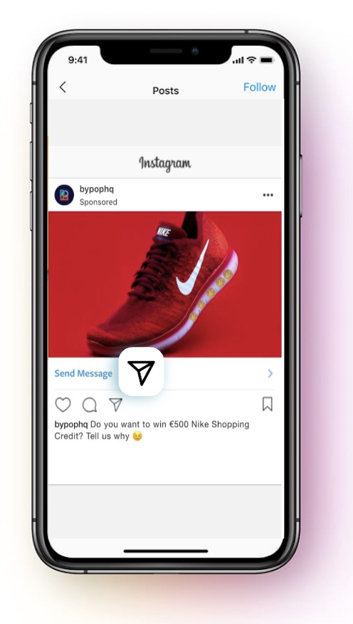instagram messaging audience paid entry points
