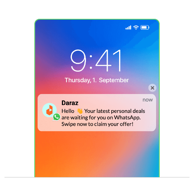 daraz chatbot conversation screenshot