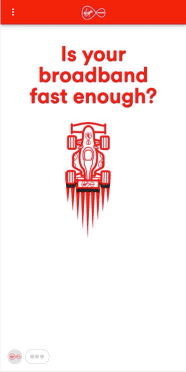 conversational display ads virgin media